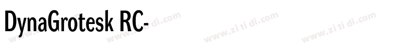 DynaGrotesk RC字体转换